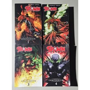 Spawn Compendium Books 1 2 3 4 McFarlane Image Comics Lot PRISTINE UNREAD